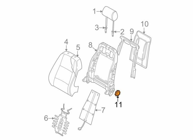 AUDI NEW GENUINE A4 B6 B7 BLACK FRONT SEAT BACKREST ADJUSTMENT KNOB WHEEL 8E0881671A4PK - Image 2