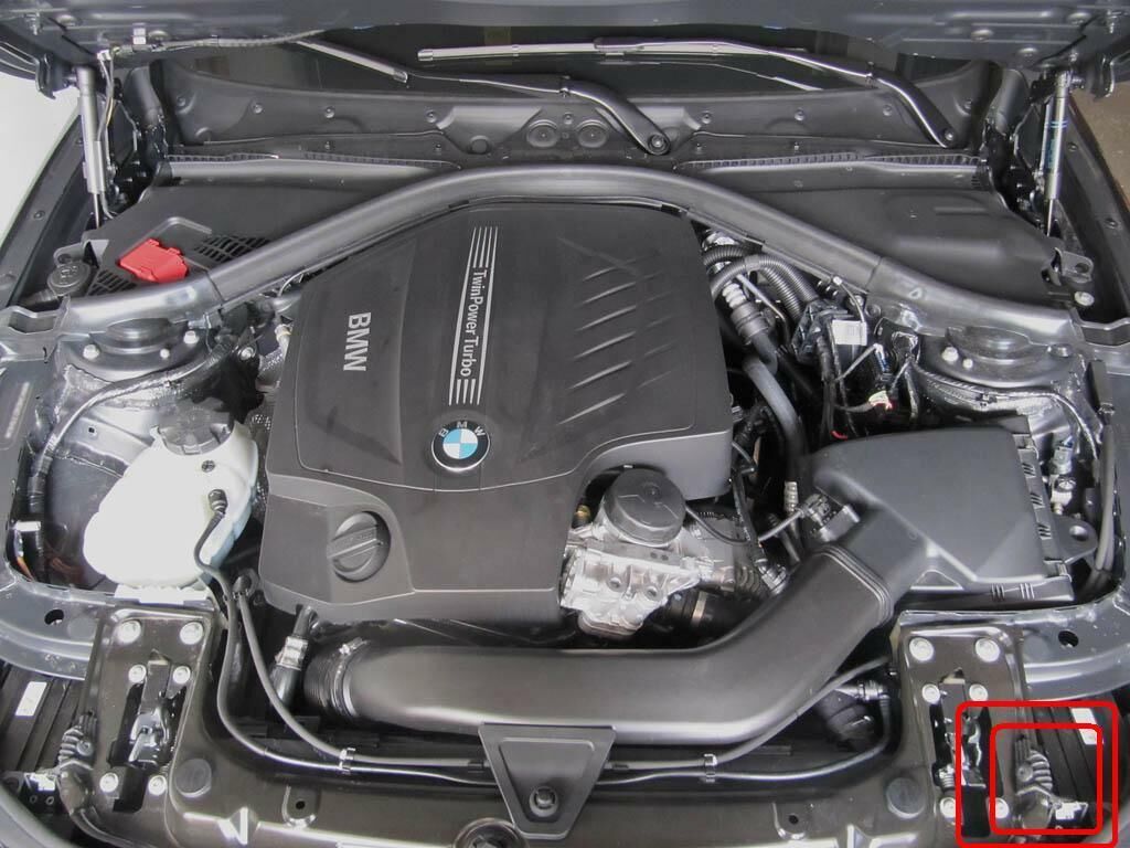 BMW NEW GENUINE 3 F30 F31 4 F32 F33 F36 N/S LEFT HEADLIGHT UPPER BRACKET 51647285597 - Image 3