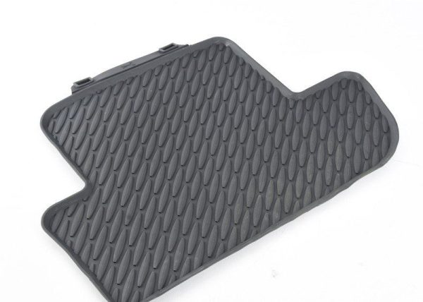 FOR BMW NEW GENUINE 6 SER F12 F13 ALL WEATHER BLACK RUBBER REAR FLOOR MATS - Image 4