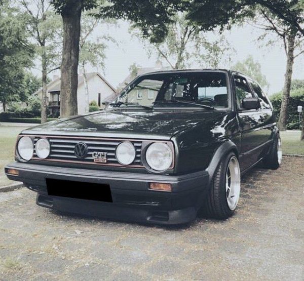 GTI Small Bumper Spoiler/ Front Lower Panel Addon For VW Golf II / Jetta MK2 - Image 4