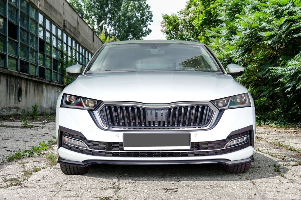 Front Bumper Spoiler Lip suitable for Skoda Octavia MK4 (2020-Up) Black - Image 11