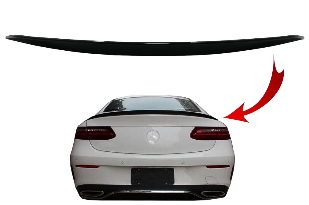 Trunk Boot Spoiler suitable for Mercedes E-Class C238 Coupe (2016-up) Piano Black