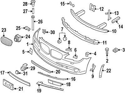 NEW GENUINE BMW 7 F01 F02 12-15 O/S RIGHT HEADLIGHT WASHER JET COVER CAP 51117335054 - Image 3