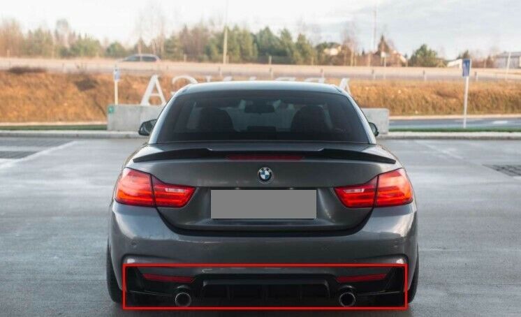 NEW GENUINE BMW 4 SERIES F32 F33 F36 M PERFORMANCE REAR DIFUSSER MATT BLACK 51192339218 - Image 2