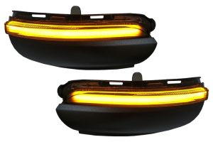 Mirror Dynamic LED Turn Signal suitable for VW Golf 6 Hatchback (2008-2013) Touran (2010-2015) Smoke