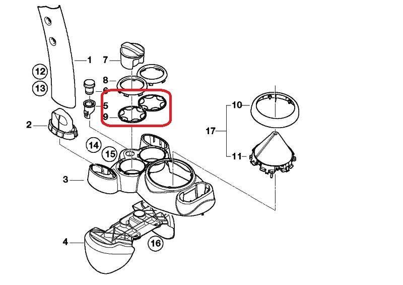 NEW GENUINE MINI R50 R52 R53 CENTER CONSOLE DRINK RING HOLDER INSERT SET 51167039243 - Image 2