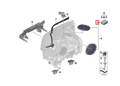 NEW GENUINE BMW G11 G12 G30 G31 G32 GT FRONT HEADLIGHT ASSEMBLY SCREWS SET KIT 63117440363 - Image 2