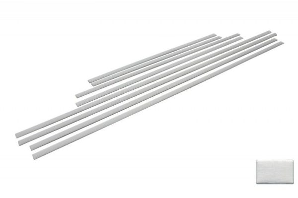 Door Moldings Strips Brushed Aluminum with Side Decals Sticker Vinyl Dark Grey for MERCEDES G-class W463 (1989-2015) - Image 2