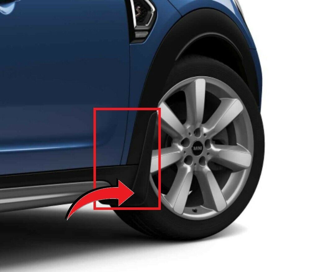 FOR NEW GENUINE MINI F60 COUNTRYMAN FRONT MUD FLAPS SPLASH GUARDS SET - Image 2