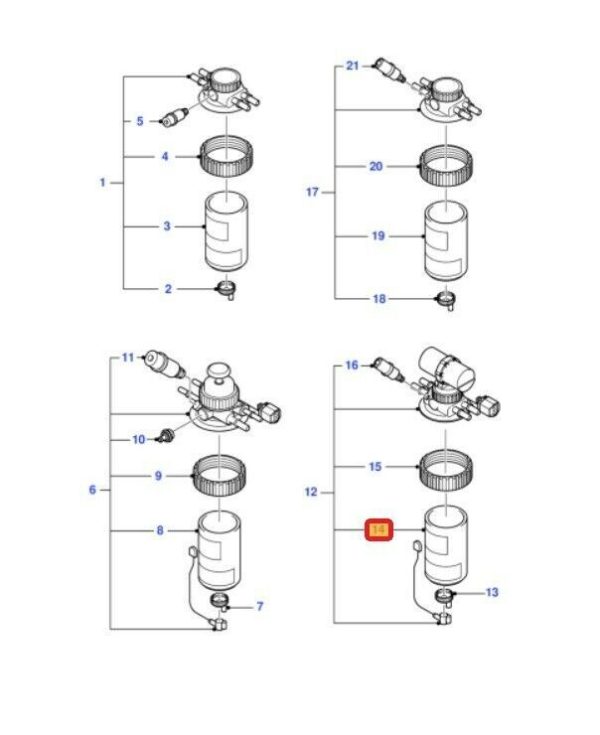 NEW GENUINE FORD TRANSIT MK 6 2.4 TDCI DIESEL ENGINE FUEL FILTER 1712933 - Image 2