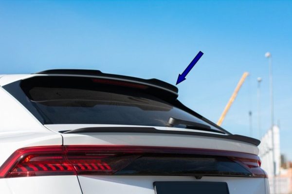 Add-On Roof Spoiler Cap suitable for Audi Q8 SUV (2018-up) Sport Design Piano Black - Image 11