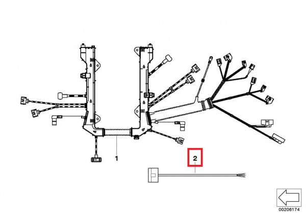 NEW GENUINE BMW 5 6 X5 SERIES THROTTLE HOUSING WIRING HARNESS REPAIR CABLE 12517602973 - Image 2