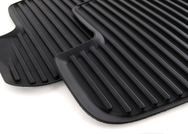 NEW GENUINE AUDI A5 S5 08-17 COUPE REAR BLACK RUBBER ALL WEATHER FLOOR MATS 8T0061511041 - Image 2
