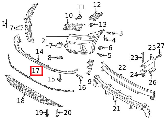 NEW GENUINE AUDI SQ5 80A 2017 S LINE FRONT BUMPER SPOILER LOWER SECTION 80A8537653Q7 - Image 2