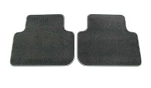 NEW GENUINE AUDI Q3 RSQ3 2019- REAR PREMIUM BLACK TEXTILE FLOOR MATS 83A061276MNO