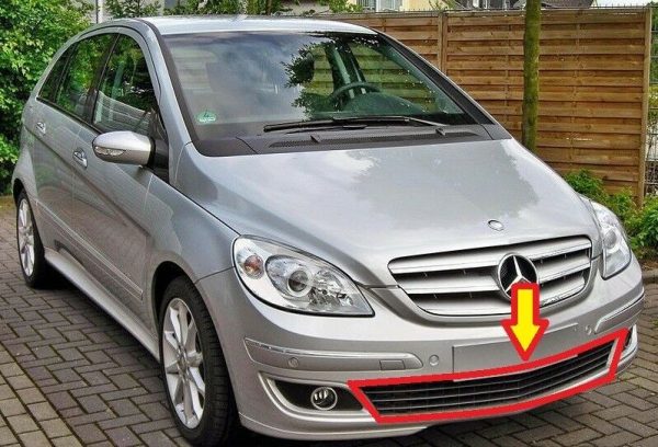 NEW GENUINE MERCEDES BENZ MB B CLASS W245 FRONT BUMPER LOWER CENTER GRILLE A1698850123 - Image 2