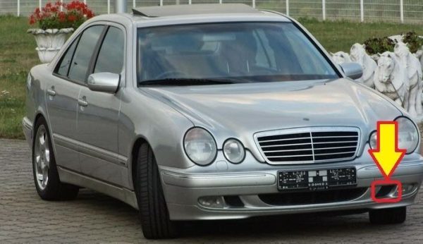 NEW GENUINE MERCEDES BENZ MB E CLASS W210 AMG FRONT BUMPER LOWER GRILLE LEFT N/S A2108850153 - Image 2