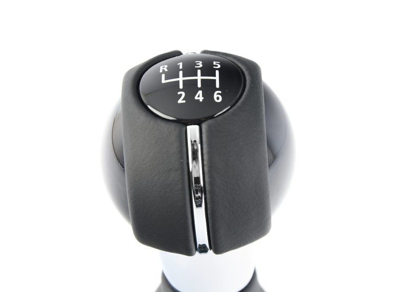 NEW GENUINE MINI F55 F56 F54 F60 MANUAL 6 GEAR LEATHER BLACK SHIFT KNOB 25117641999 - Image 2