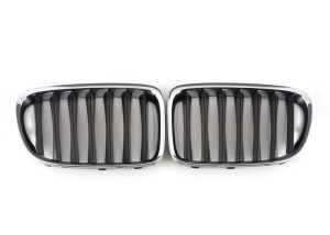 BMW NEW GENUINE X1 SERIES E84 FRONT SET OF KIDNEY GRILLES LEFT RIGHT  51117347667