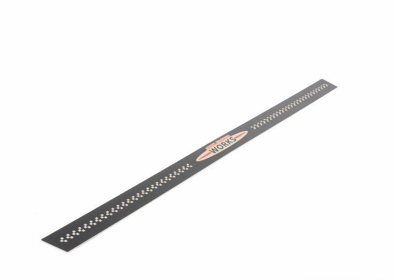 FOR MINI NEW GENUINE R55 R56 R57 R58 R59 JCW BLACK METAL DOOR ENTRY STRIP 51477406651