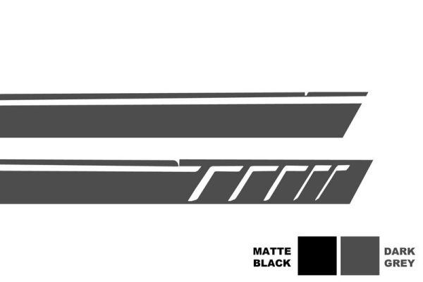 Add On Door Moldings Strips Brushed Aluminum with Side Decals Sticker Vinyl Dark Grey and Turning Lights suitable for MERCEDES G-class W463 (1989-2015) - Image 7