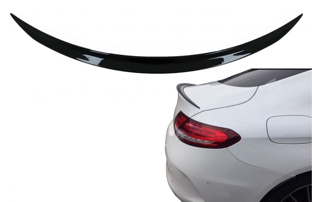 Trunk Boot Spoiler suitable for Mercedes C-Class Coupe C205 (2014-2019) Black - Image 10