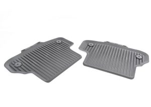 NEW GENUINE AUDI A5 S5 RS5 COUPE 2017- REAR BLACK RUBBER ALL WEATHER FLOOR MATS 8W7061511041