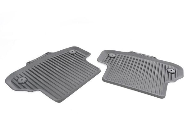NEW GENUINE AUDI A5 S5 RS5 COUPE 2017- REAR BLACK RUBBER ALL WEATHER FLOOR MATS 8W7061511041