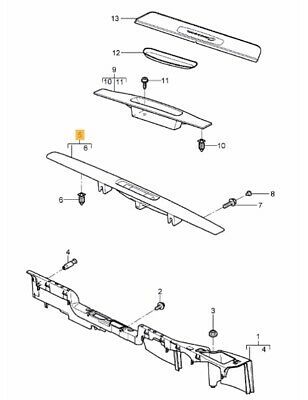 NEW GENUINE PORSCHE 987 CAYMAN BOXSTER 997 DRIVER DOOR SILL LINING TRIM LHD - Image 2
