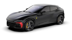 Front bumper vent frame carbon fibre flap for Ferrari Purosangue