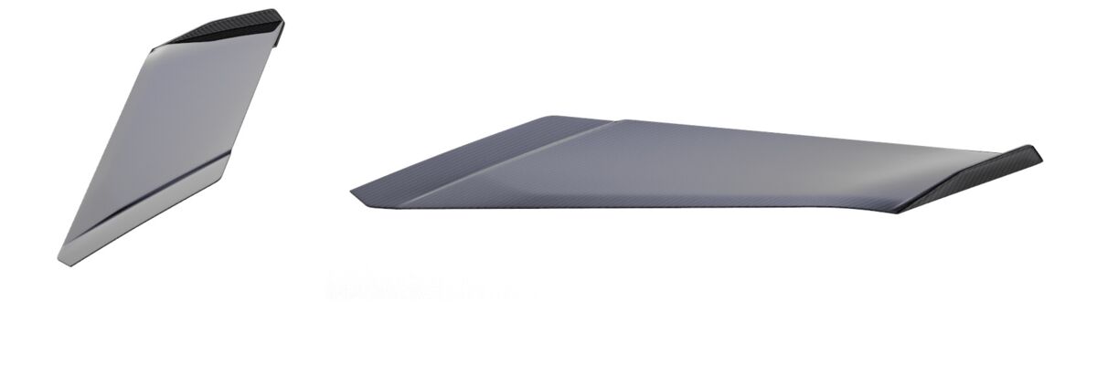 Hood Carbon fibre flap for Ferrari Purosangue vent spoiler frame diffuser - Image 4