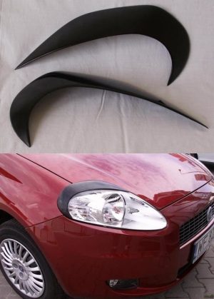 Eyebrows/ Headlight covers For Fiat Grande Punto 05-10