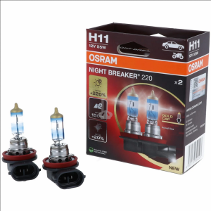 OSRAM Night Breaker 220 - H11 +220% Xenon White Car Bulbs (2 Bulbs)