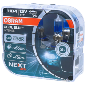 OSRAM Cool Blue Intense HB4 9006 +100% (NEXT GEN) Extra White (LED look) Car Bulbs (2 Bulbs)