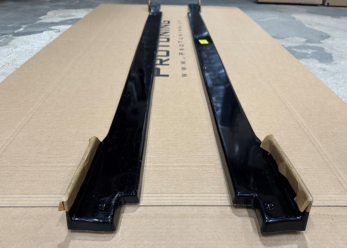 Black Gloss Performance Side skirts addons / Blades / diffusers / sill covers with Wing For Hyundai Kona N/N-Line 2020+ - Image 6