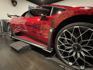 Matte carbon Side skirts spoilers for Huracan STO