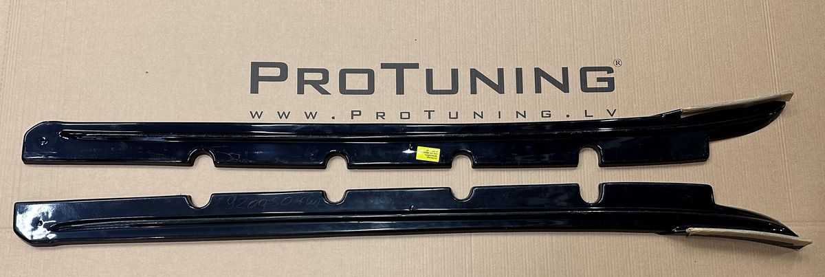 Black Gloss Performance Side skirts addons / Blades / diffusers / sill covers with Wing ForPorsche Cayman 987 2005-2013 - Image 4