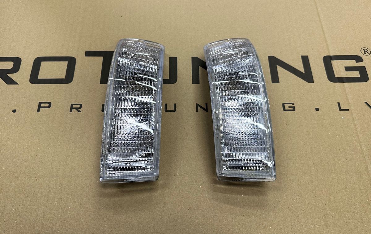 OE Look White Front Bumper Turn signals/ Indicators For Audi 90,80 B3+B4 - Image 2