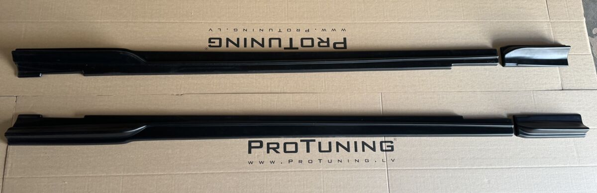 Performance Side skirts addons / Blades / diffusers / sill covers with Wing For Mercedes S-Class W221 long version 09-13 - Image 4