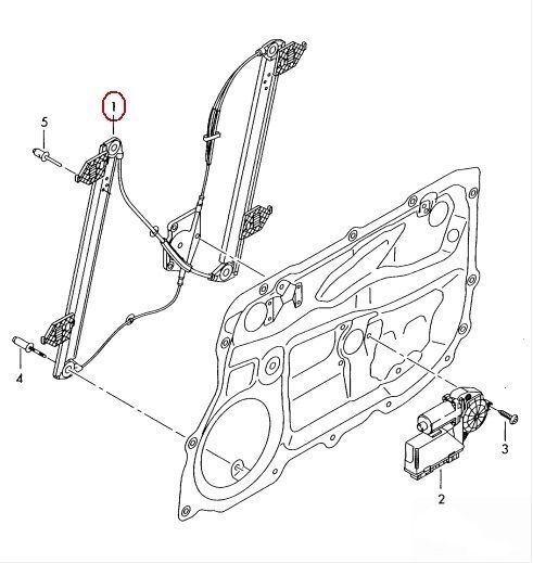 NEW GENUINE AUDI A8 D3 02-10 FRONT RIGHT O/S SIDE WINDOW REGULATOR 4E0837462B - Image 4