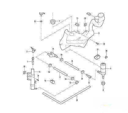 NEW GENUINE VW BEETLE CABRIO LEFT N/S HEADLIGHT WASHER LIFT CYLINDER 1C0955979 - Image 3