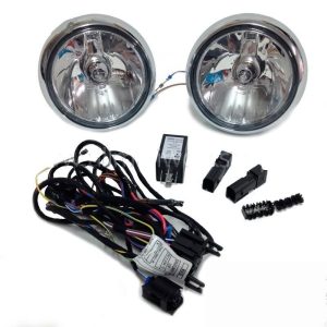NEW GENUINE MINI SET ADDITIONAL HEADLIGHT HEADLAMP SPOT FOG LIGHT CHROME 63120417669