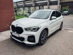 RS side lip splitter diffuser For BMW X1 F48 M Sport sideskirts