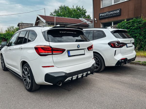 RS side lip splitter diffuser For BMW X1 F48 M Sport sideskirts - Image 5