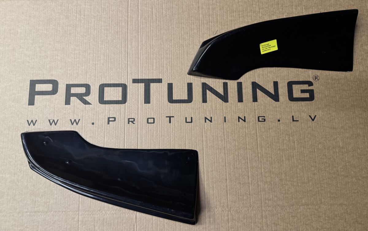 Black Gloss Performance Rear Bumper Side Flaps / Splitters For Audi Q7 4L 09-15 - Image 5