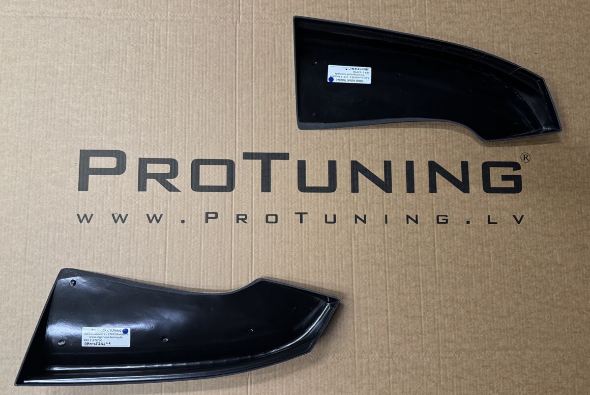 Black Gloss Performance Rear Bumper Side Flaps / Splitters For Audi Q7 4L 09-15 - Image 6