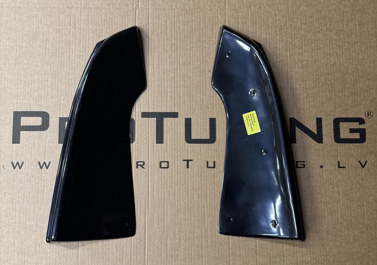 Black Gloss Performance Rear Bumper Side Flaps / Splitters For Audi Q7 4L 09-15 - Image 4