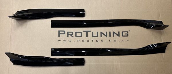 Performance Side skirts diffusers extensions for Tesla Model 3 2017-2021 Black Gloss - Image 7