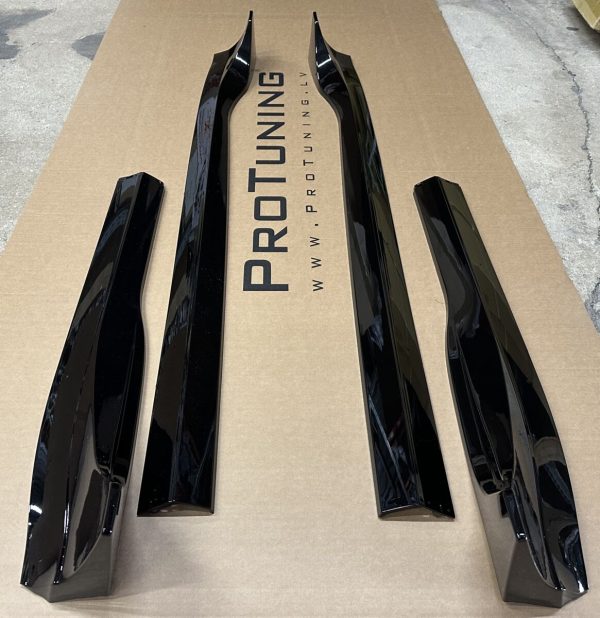 Performance Side skirts diffusers extensions for Tesla Model 3 2017-2021 Black Gloss - Image 9