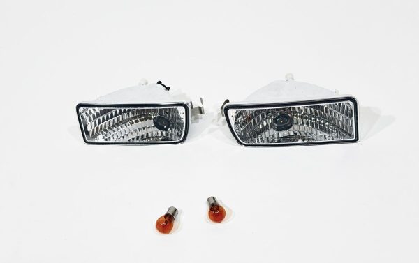 Chrome clear Front bumper turn signals/ Indicators For VW Corrado 88-95 - Image 7